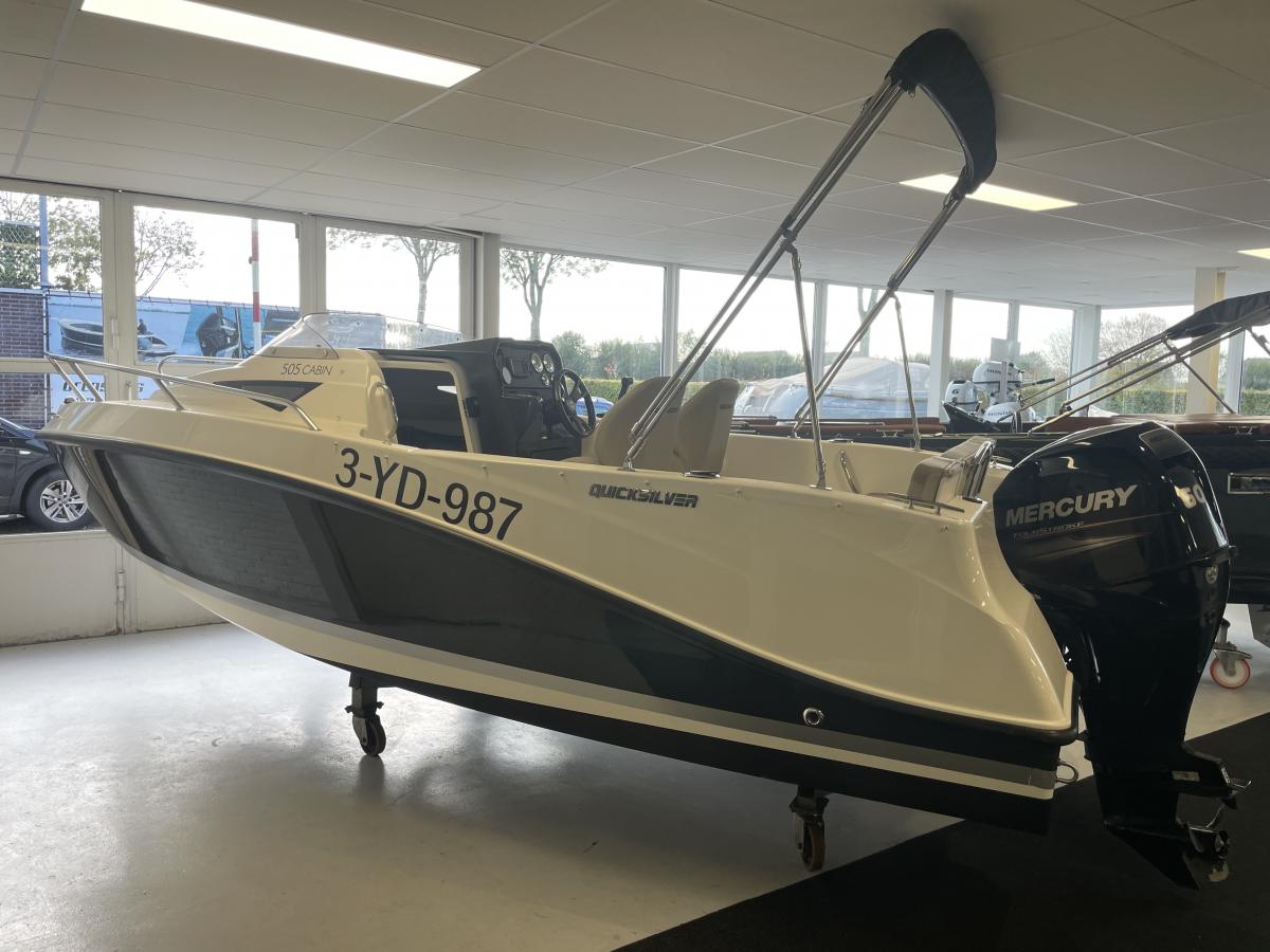 Quicksilver 505 Cabin Te koop bij Bomert watersport Giethoorn